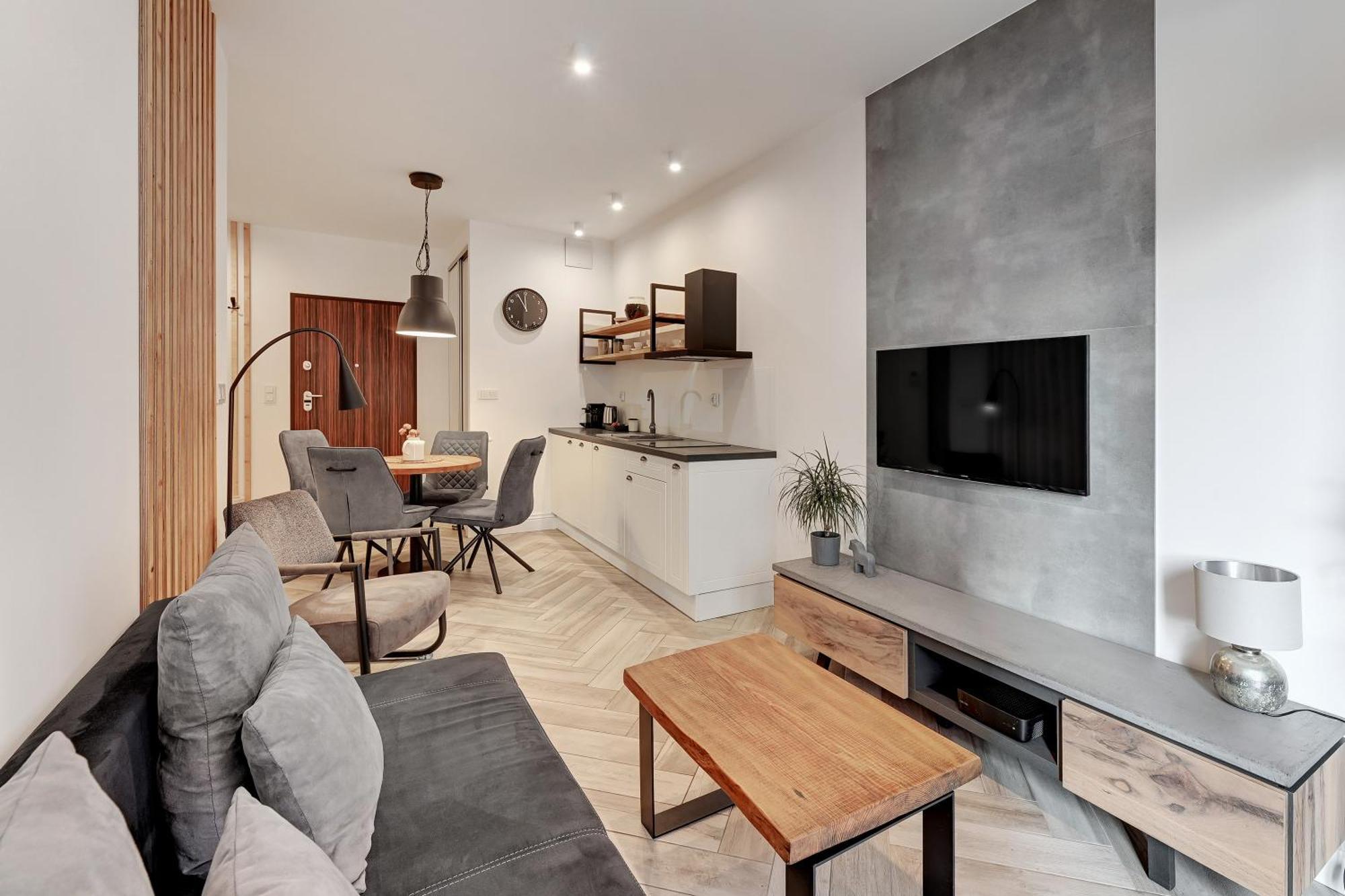 Aura III Apartments & Free Parking By Downtown Apartments 格但斯克 客房 照片
