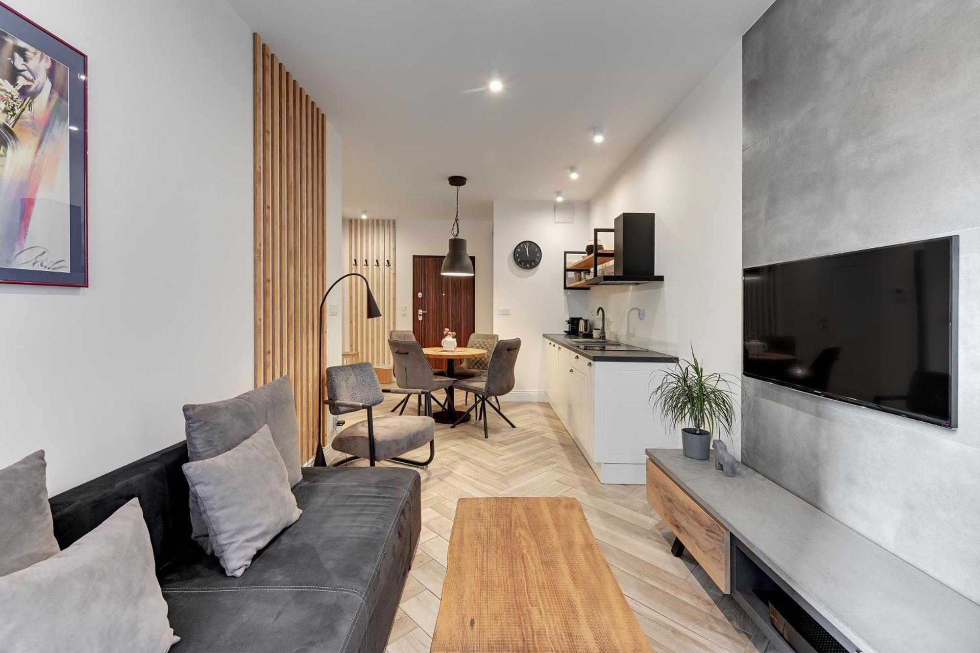 Aura III Apartments & Free Parking By Downtown Apartments 格但斯克 客房 照片